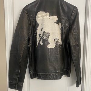 Trucker leather jacket